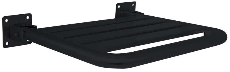 Siège de douche rabattable en acier inoxydable - Série Black