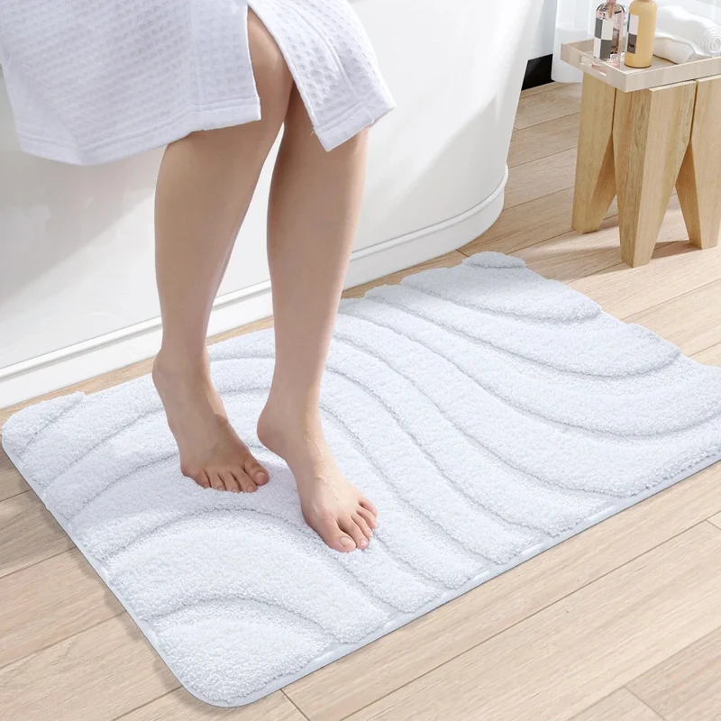 WhiteMath Badmat – Witte Douchemat met Antislip | Ymonde
