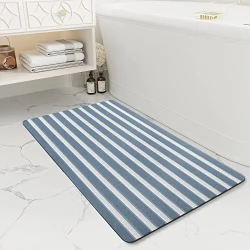 StripeDry Badmat – Gestreepte Mat voor de Badkamer | Ymonde