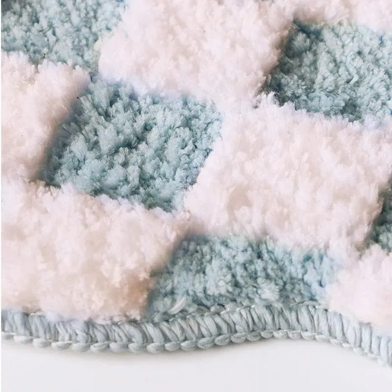 PeachMath Badmat – Zachte Perzik Mat met Speels Design | Ymonde