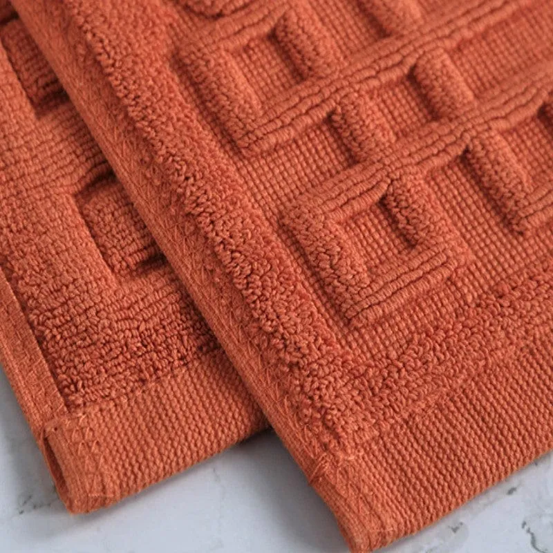 GreekMath Badmat – Luxe Katoenen Mat met Geometrisch Patroon | Ymonde