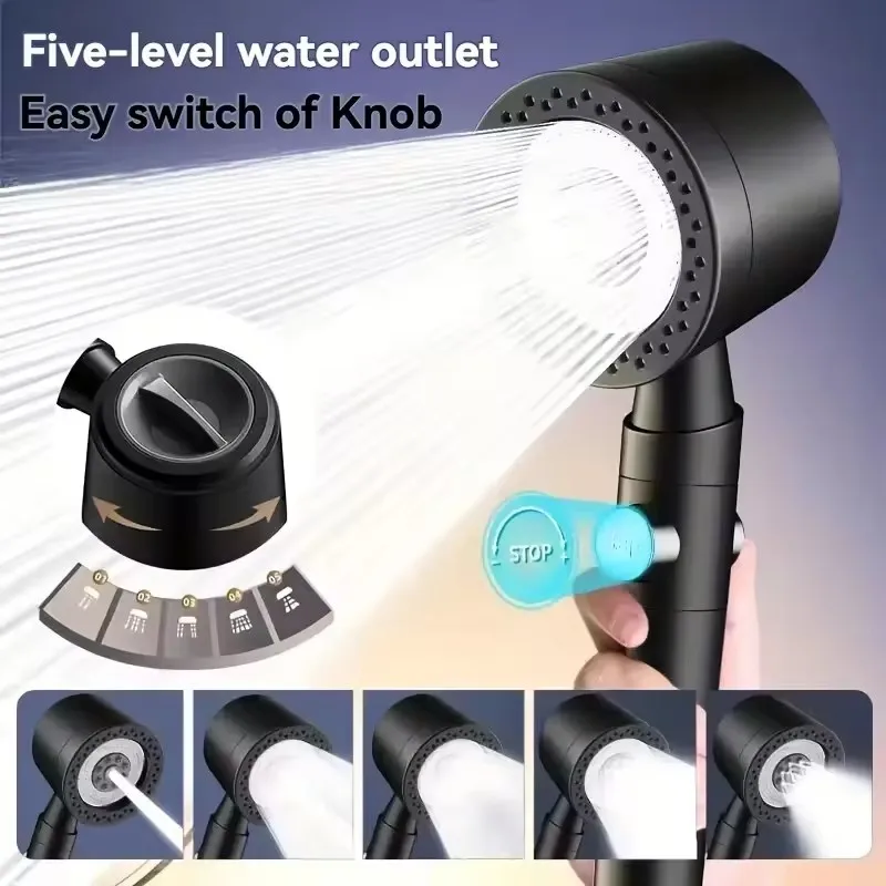 TurboSpray Handdouche – Waterbesparend met 5 Straalstanden | Ymonde