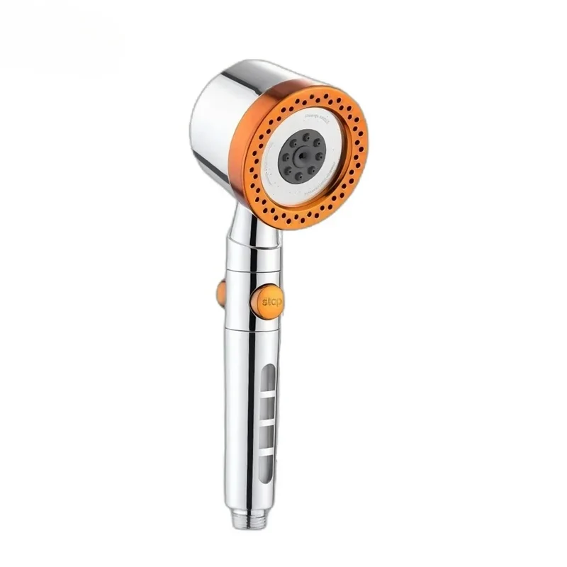 FlowFive Douchekop - 5-Spray Handdouche met Filter en Stopknop | Ymonde