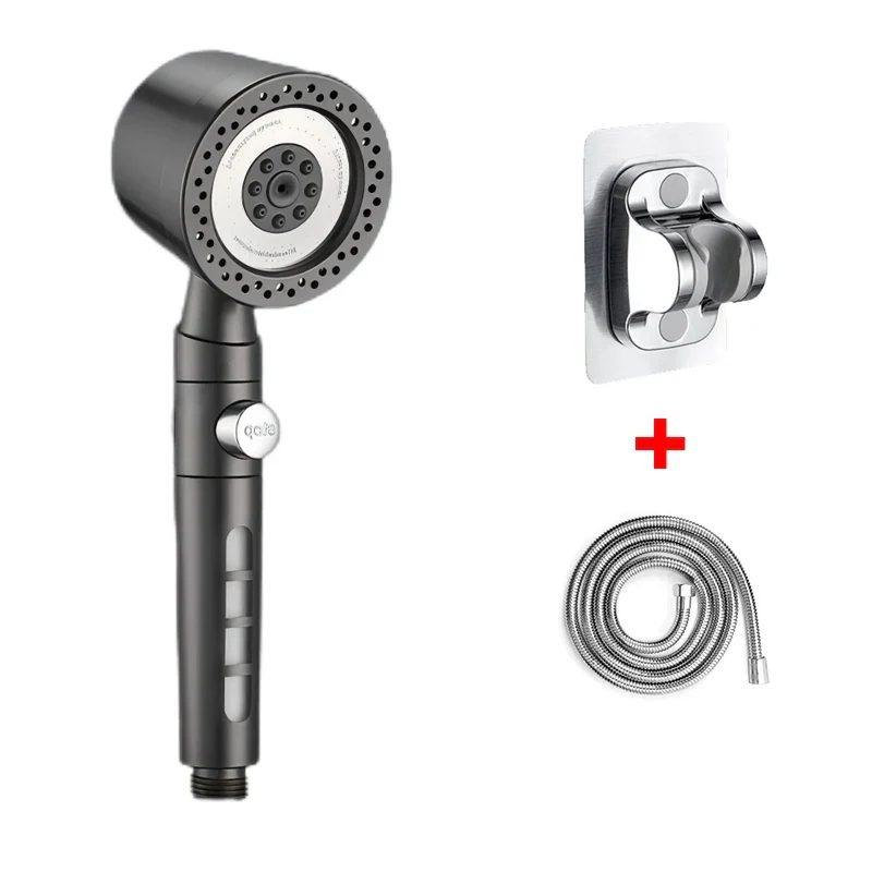 FlowFive Douchekop - 5-Spray Handdouche met Filter en Stopknop | Ymonde
