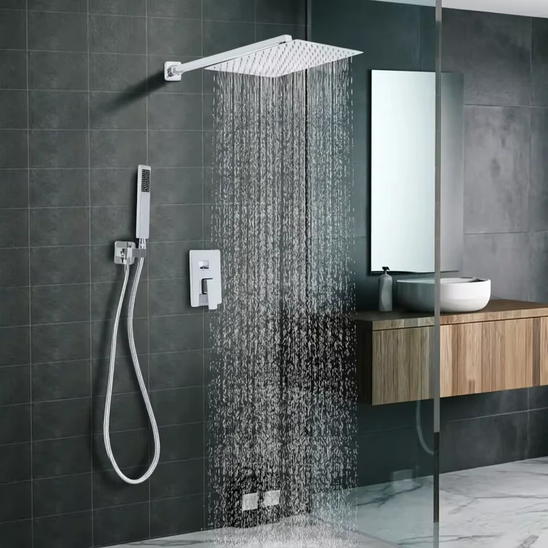 SilverNest Inbouw Thermostatische Doucheset met Regendouche en Handdouche | Ymonde