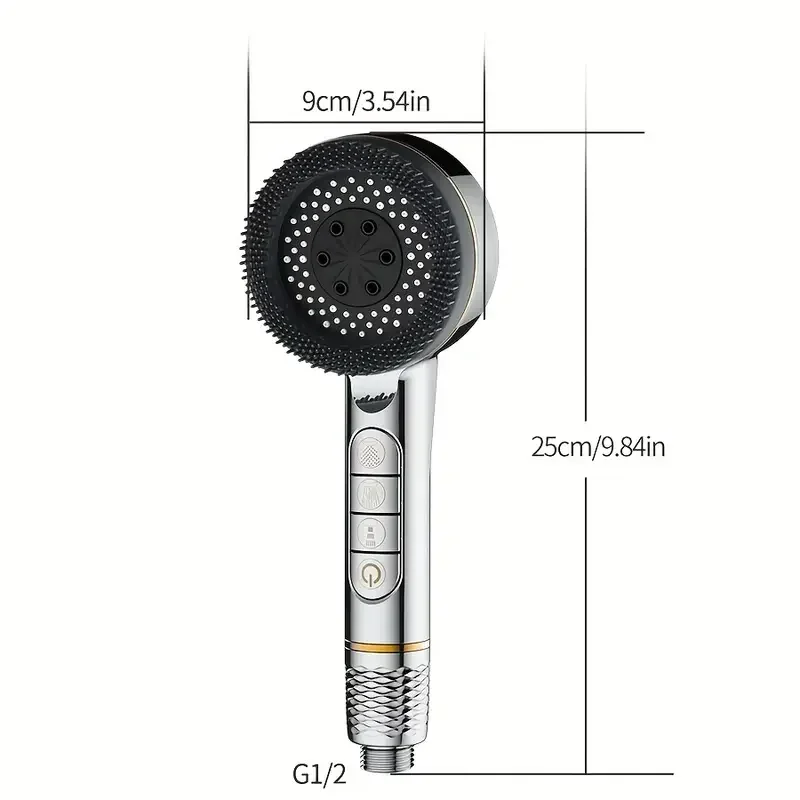 FourSpray Douchekop - Vierstanden Handdouche met Filter | Ymonde