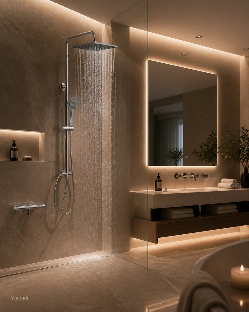 ChromeSense Doucheset - Chroom Regendouche en Handdouche | Ymonde