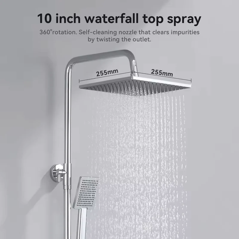 ChromeSense Doucheset - Chroom Regendouche en Handdouche | Ymonde