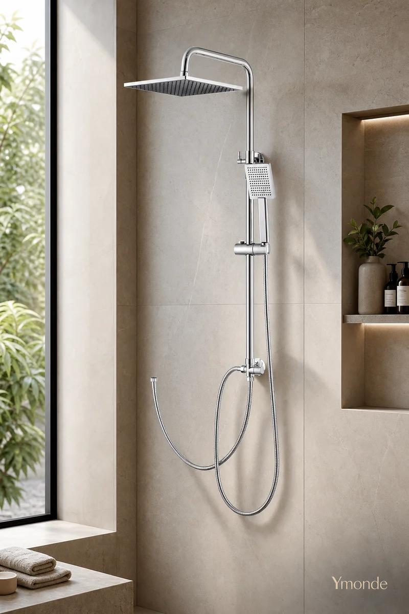 ChromeSense Doucheset - Chroom Regendouche en Handdouche | Ymonde