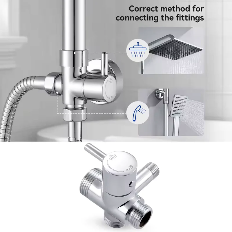 ChromeSense Doucheset - Chroom Regendouche en Handdouche | Ymonde