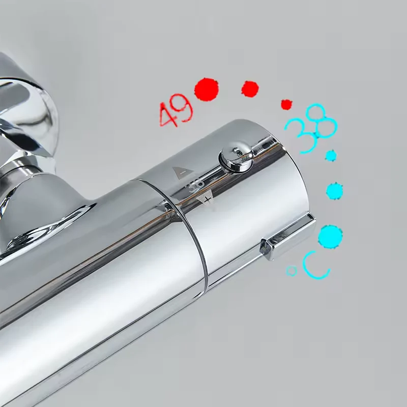 ChromeClean Thermostatische Doucheset met Lange Uitloop Douchekraan | Ymonde