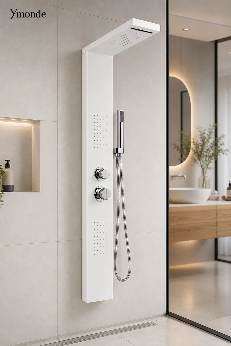 NeoRain Witte Douchekolom - Moderne Regendouche en Handdouche Set | Ymonde