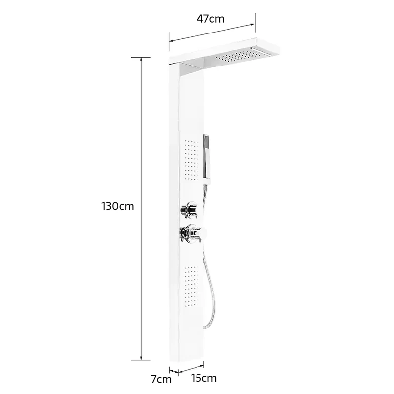 NeoRain Witte Douchekolom - Moderne Regendouche en Handdouche Set | Ymonde