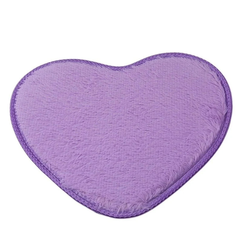 ChenilleHeart – Hartvormige Chenille Badmat Microvezel Antislip | Ymonde