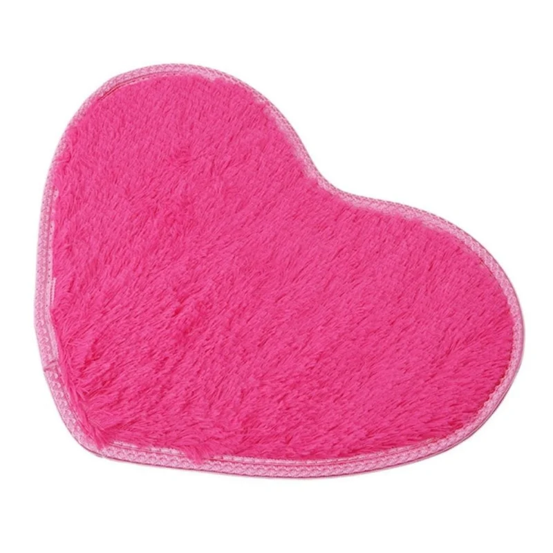 ChenilleHeart – Hartvormige Chenille Badmat Microvezel Antislip | Ymonde