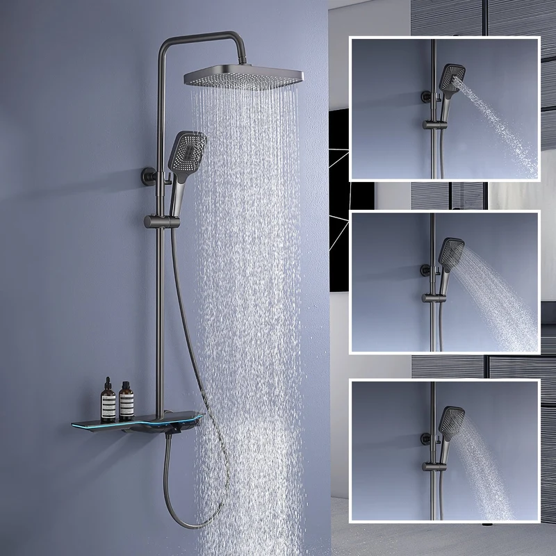 LumaRain LED Regendouche - Thermostatisch Luxe Douchesysteem | Ymonde