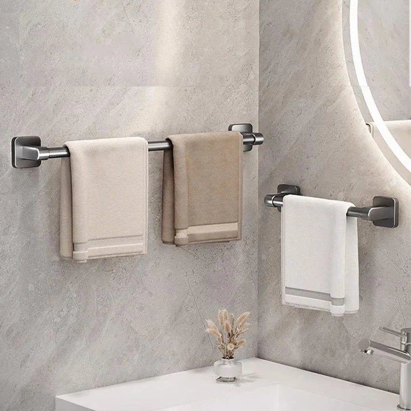 Porte-serviette mural blanc sans percage