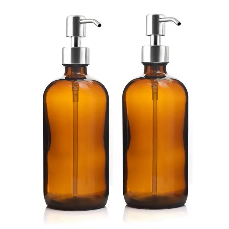 Double distributeur de savon - Bouteilles transparentes