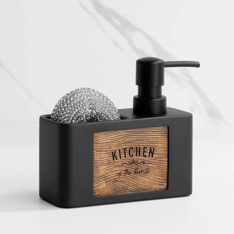 Porte éponge et distributeur de savon tout-en-un design