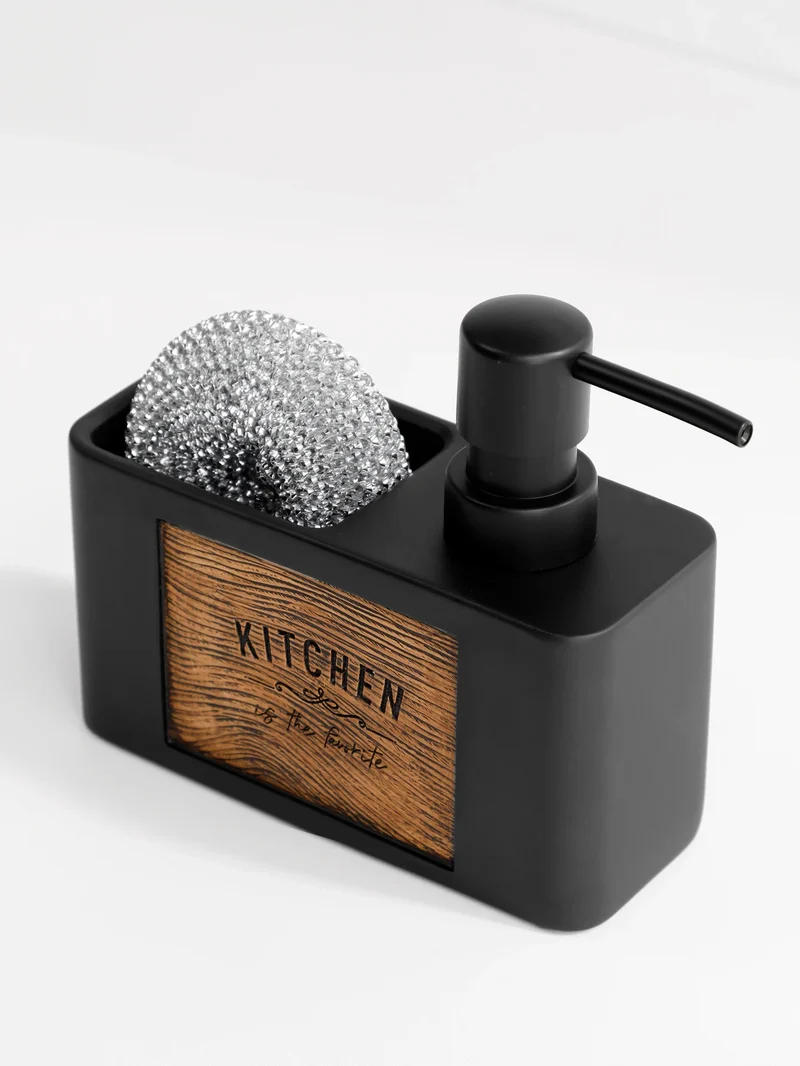 Porte éponge et distributeur de savon tout-en-un design
