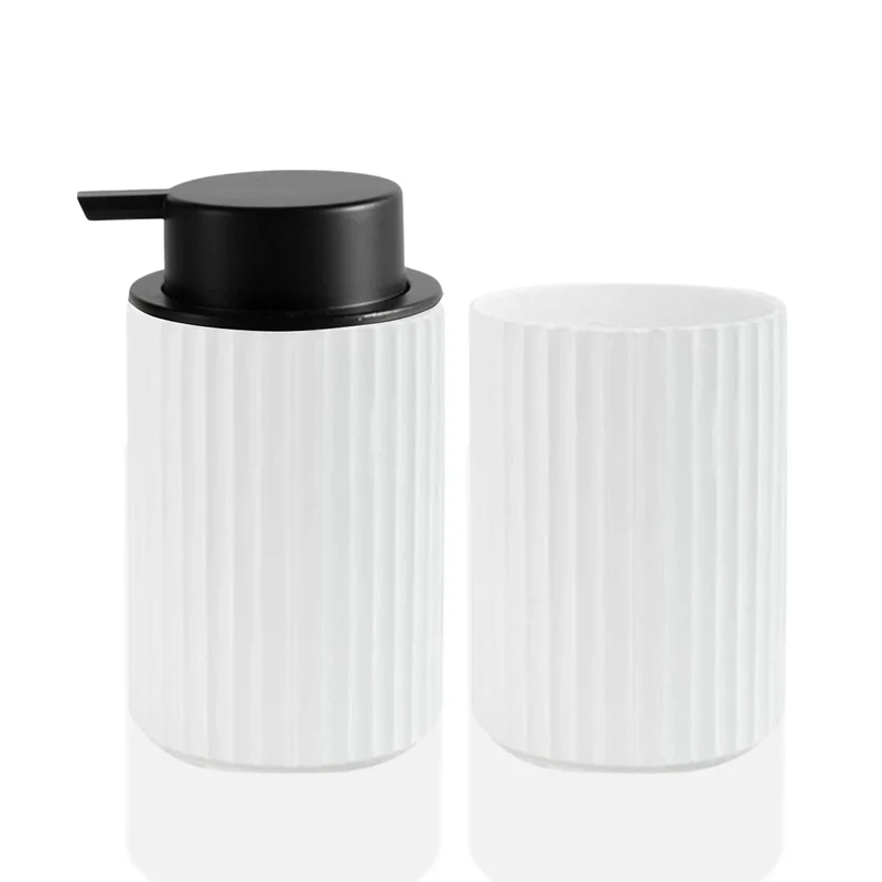 Set salle de bain 2 pièces - Design moderne avec relief