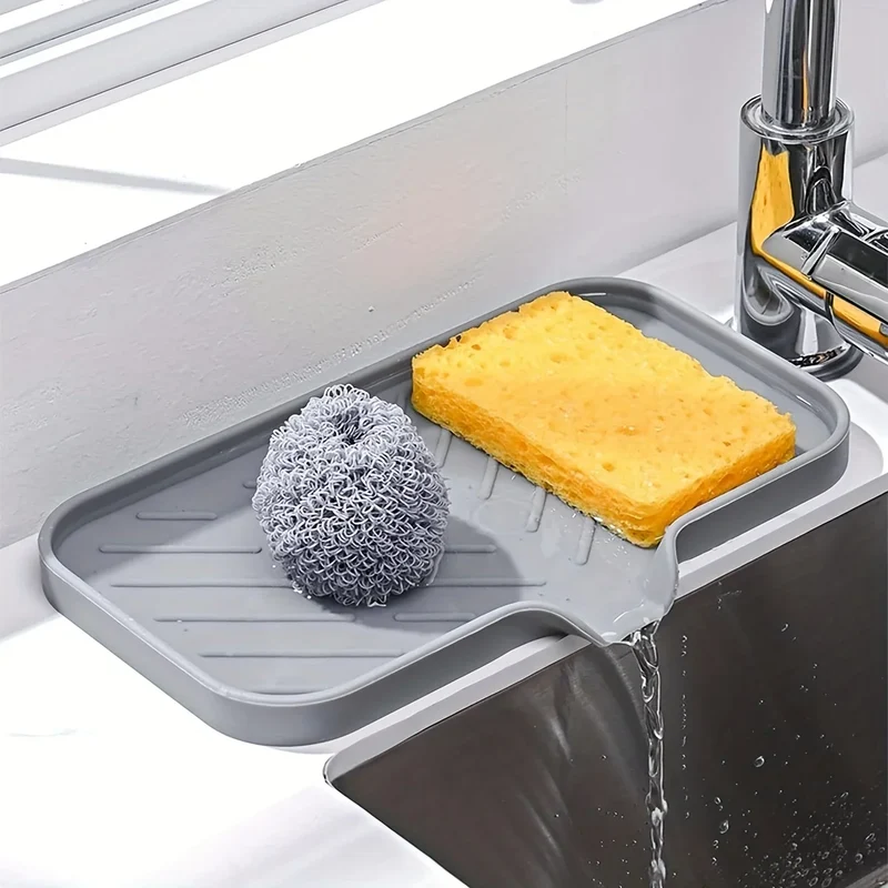 Porte éponge silicone pour évier