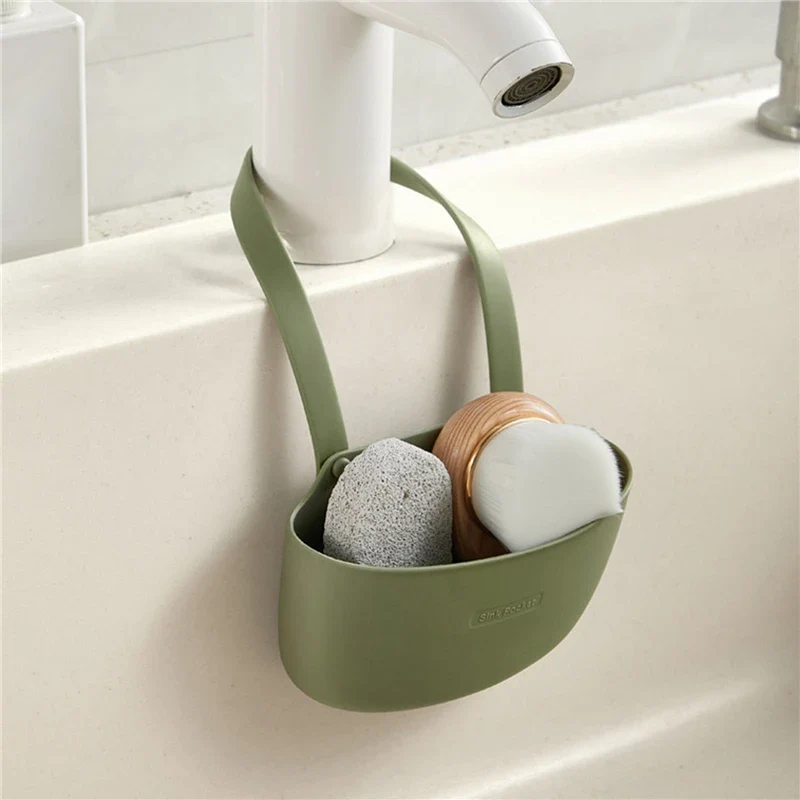 Porte éponge en forme de panier pour évier