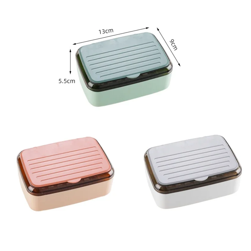 Boite à savon rectangulaire transparente