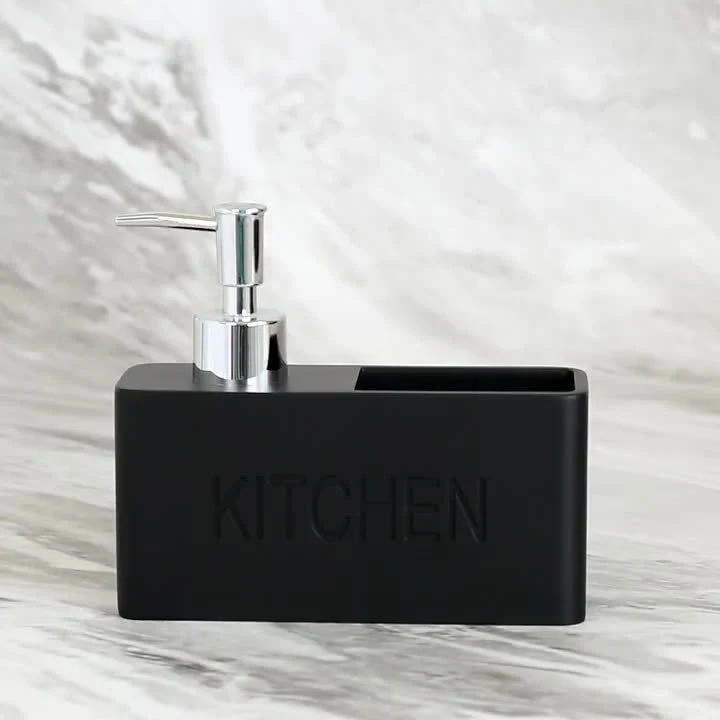 Distributeur de savon cuisine et porte éponge