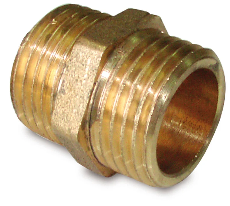 Jonction M-M de 1/2" en laiton