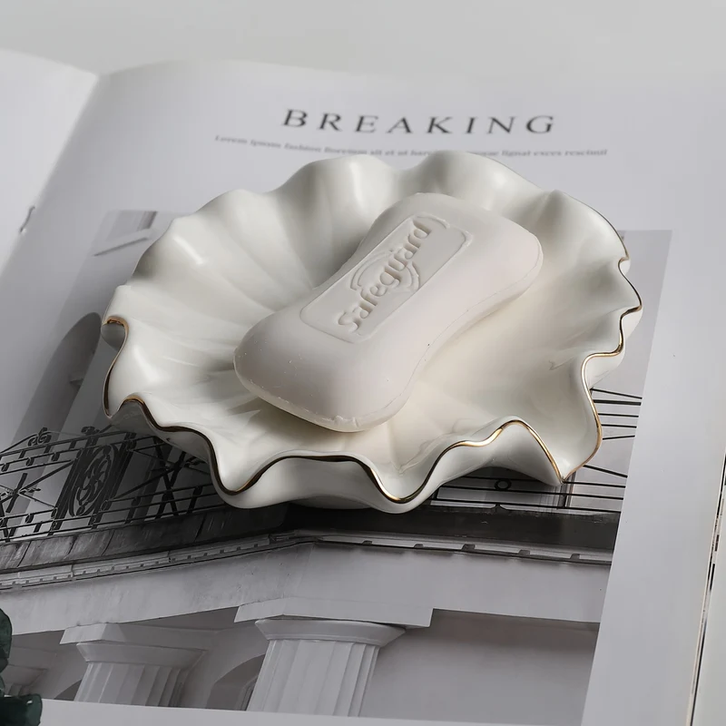 Porte savon céramique coquillage