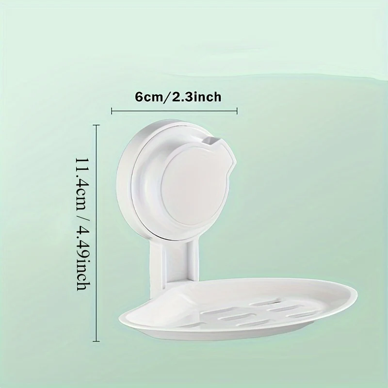 Porte savon ventouse mural avec drainage
