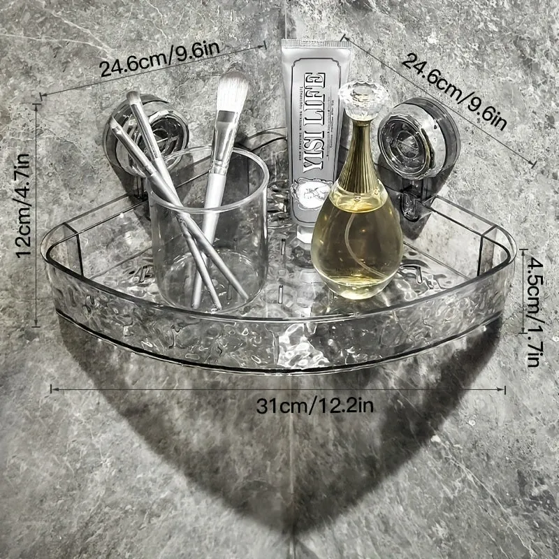 Porte savon ventouse en angle pour douche