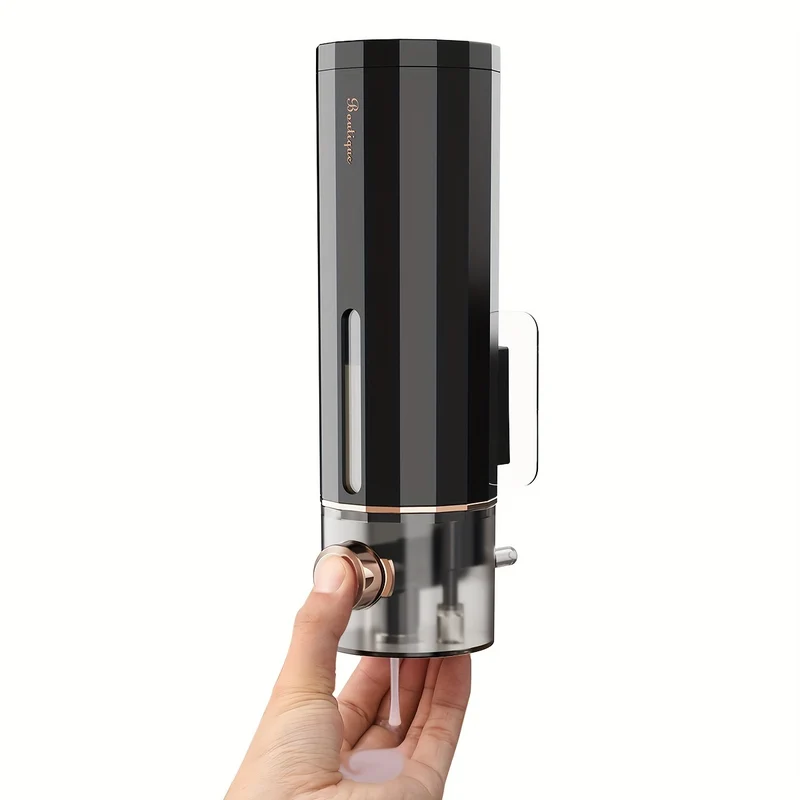 Distributeur de savon mural noir polygone