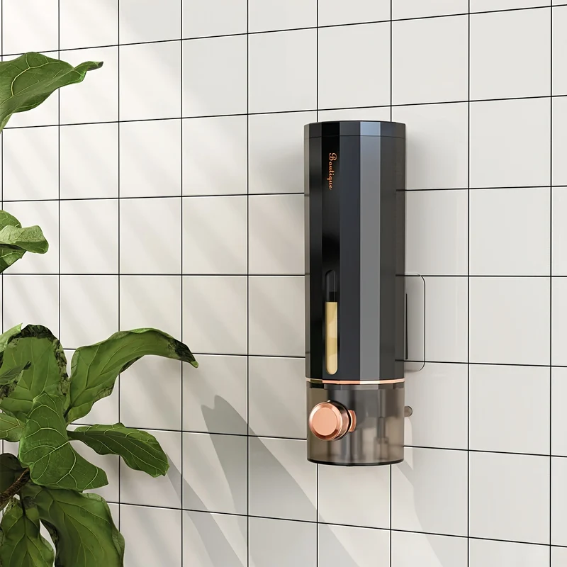 Distributeur de savon mural noir polygone