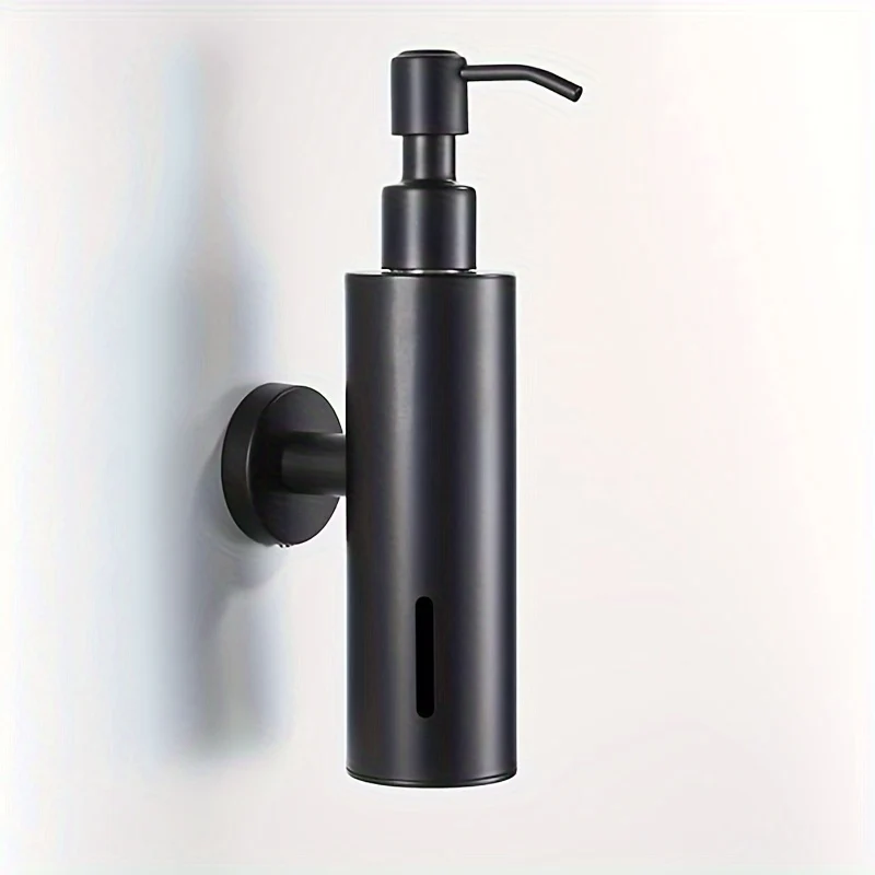 Distributeur de savon mural noir rond