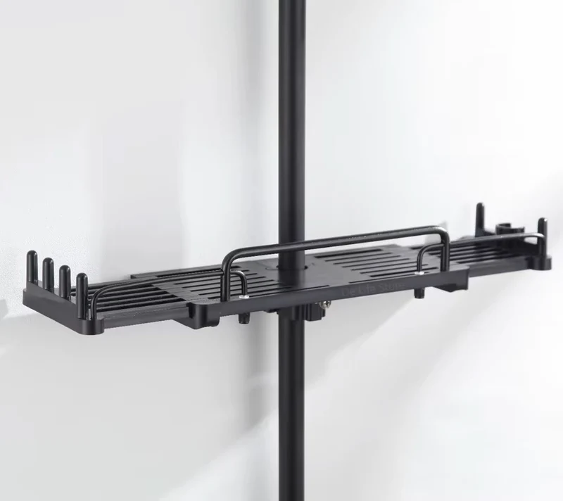 Etagère de douche extensible pour barre de douche
