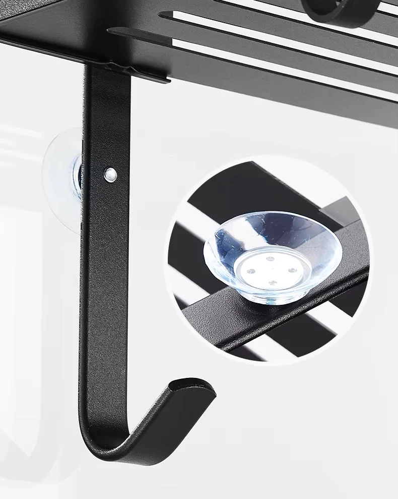Etagère pour paroi de douche à deux niveaux