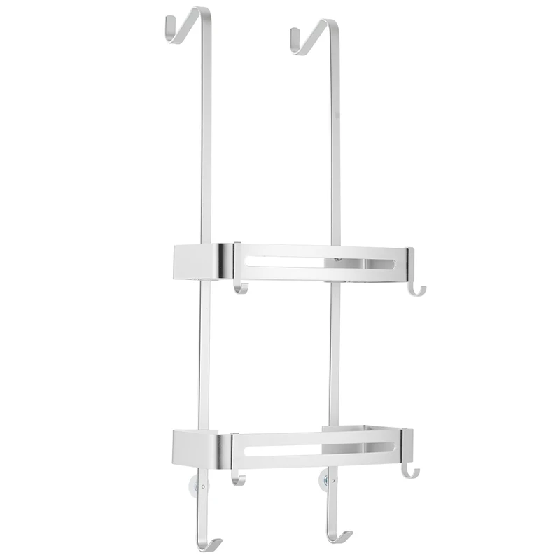 Etagère pour paroi de douche à deux niveaux