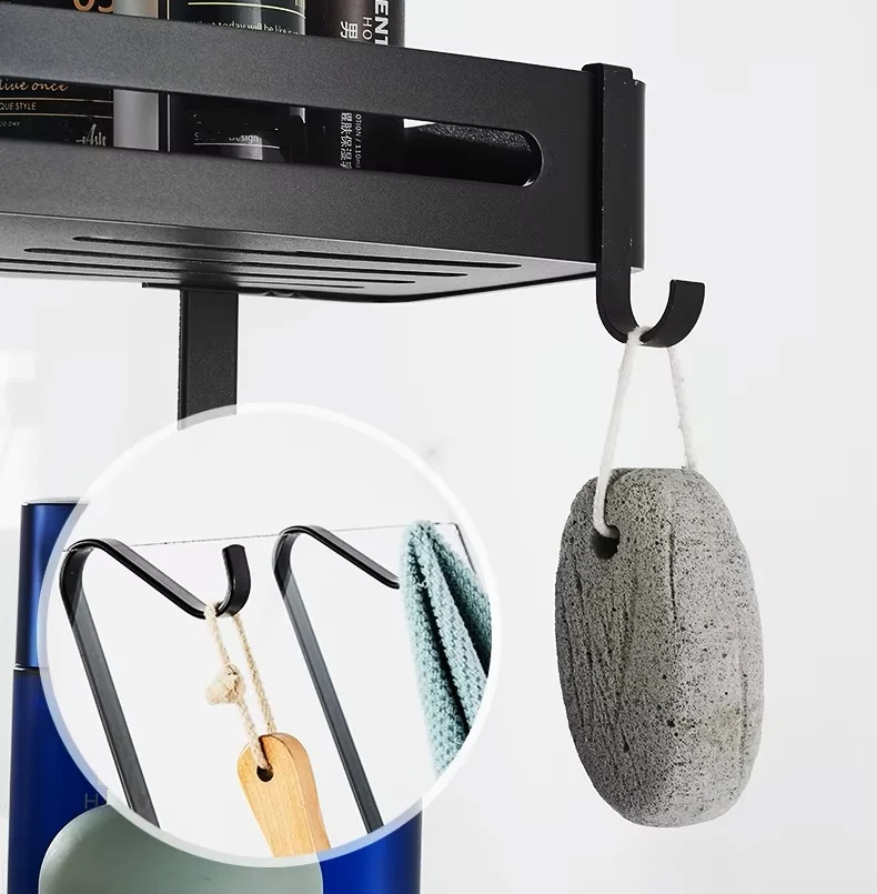 Etagère pour paroi de douche à deux niveaux
