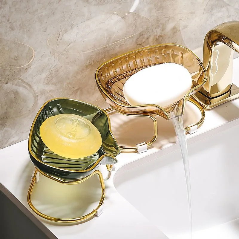 Porte savon pour douche transparent pour évier