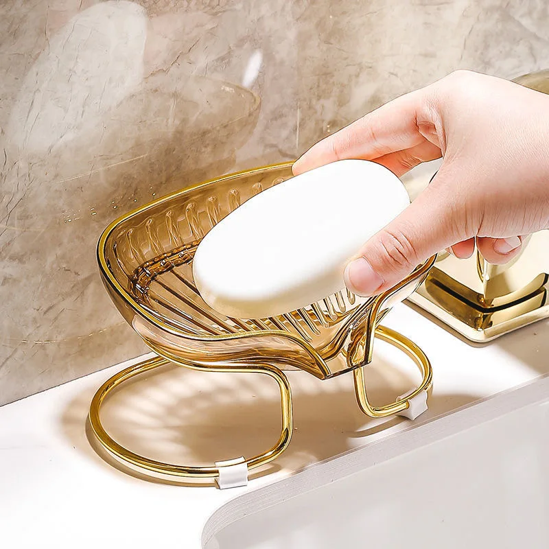 Porte savon pour douche transparent pour évier
