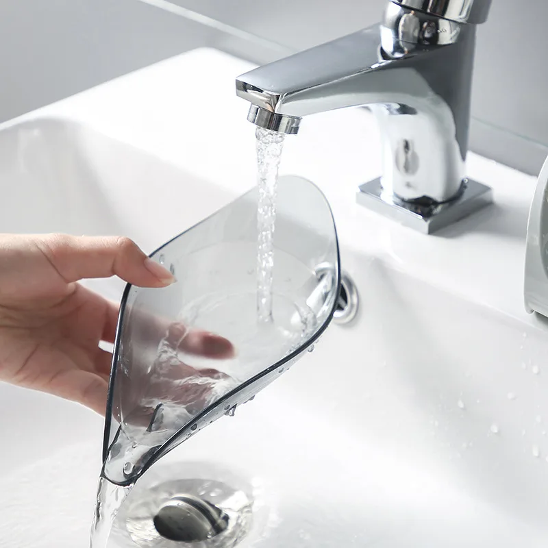 Porte savon à pied avec écoulement dans l'évier