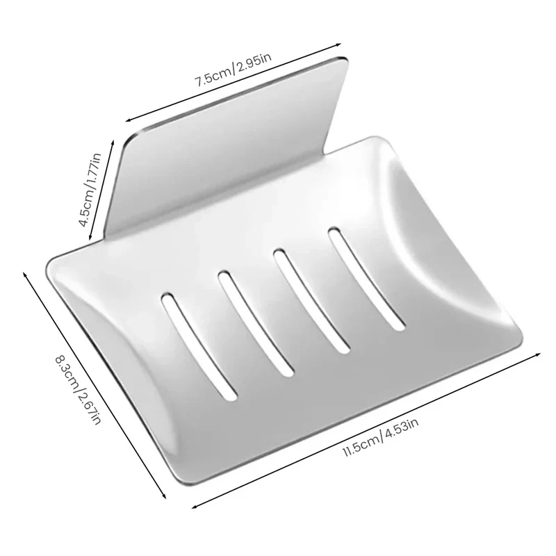 Porte savon pour douche sans perçage en inox