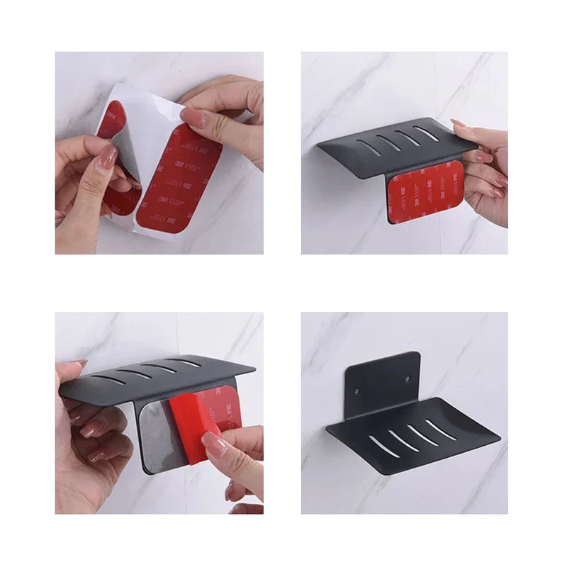 Porte savon pour douche sans perçage en inox