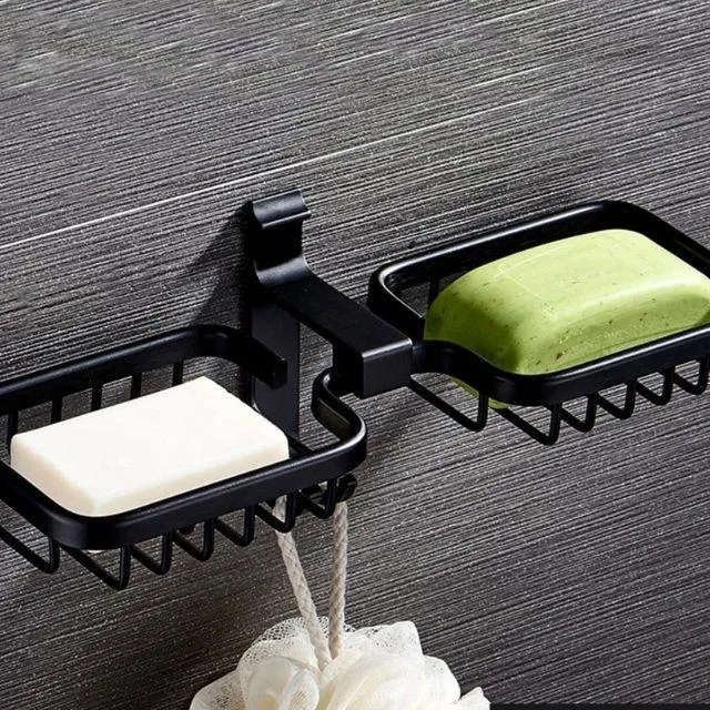 Porte savon douche double compartiment
