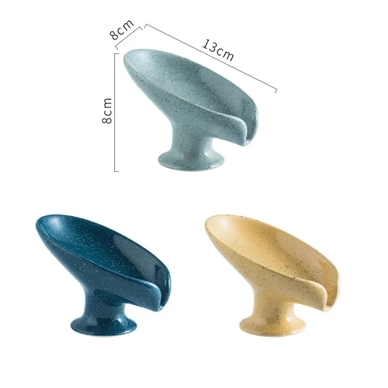 Porte savon design sur pied avec système d'écoulement