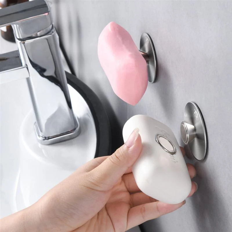 Porte savon aimanté - fixation murale sans perçage