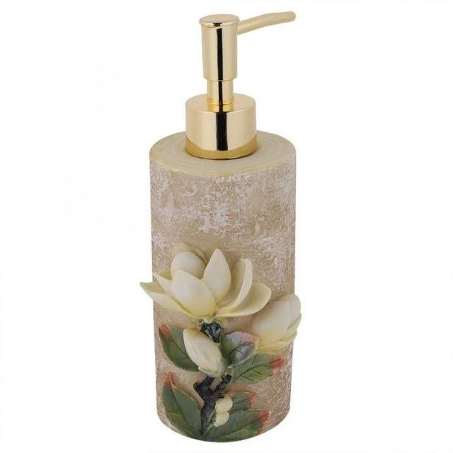 Distributeur de savon liquide fleur en relief