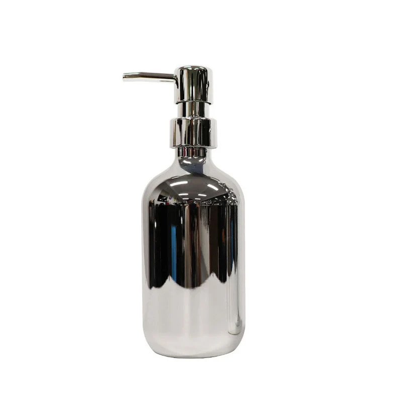 Distributeur de savon liquide effet chromé